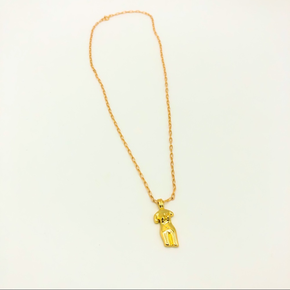 Female Body Necklace 14K Gold Filled Tarnish Free - Picture 2 of 12